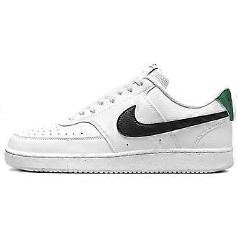 Nike Court Vision 1 Low synthetische leren ademende lage skateboard schoenen voor heren, wit/groen DH2987-110