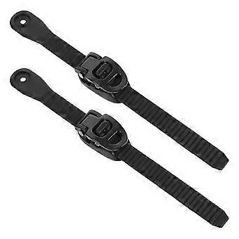 4 Sets Black PVC Roller Skate Buckle Straps - Adjustable Fixing Accessories compatible with Roller Skates
