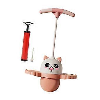 Panda Shape Pogo Ball with Handle, Pogo Stick Jump Kids Strong Grip Jump Board Pogo Jump Toy for Games Workout Home Playground.B3