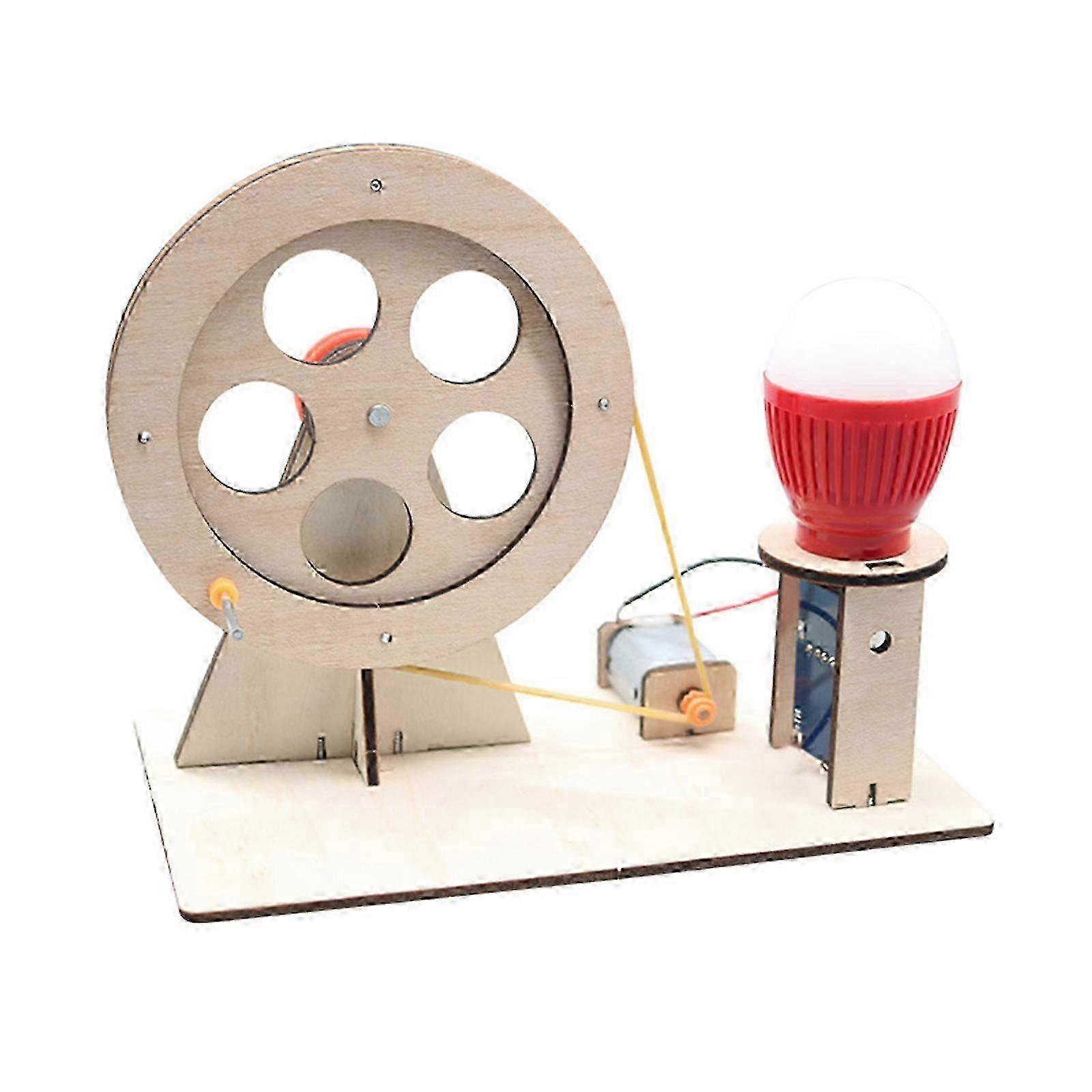 Wooden Crank Generator Educational Kit