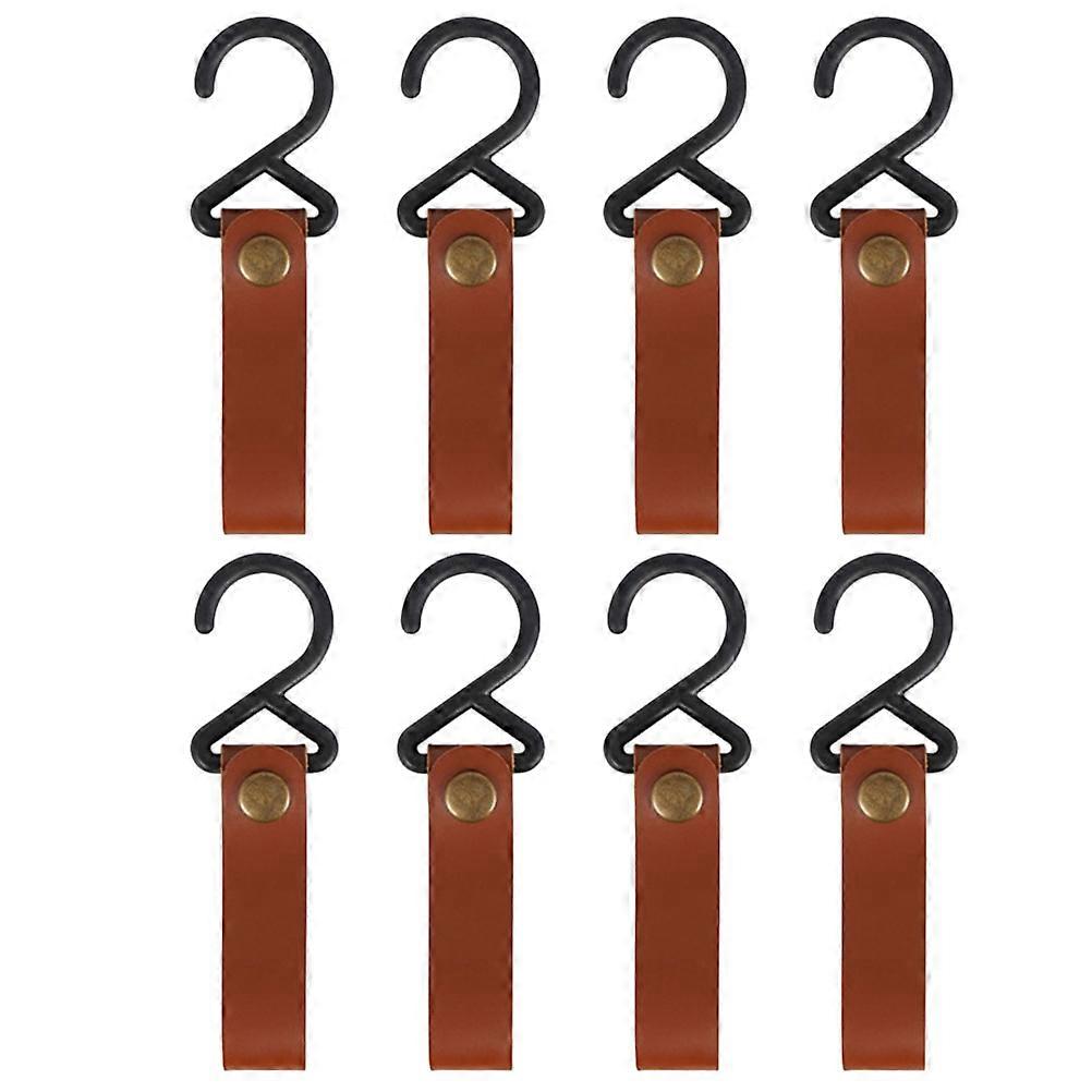 Multipurpose Outdoor Camping Hanging Hooks PU 8Pcs Set