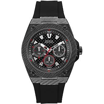Guess legacy Quartz Analog Man Watch with W1048G2 Silicone Bracelet