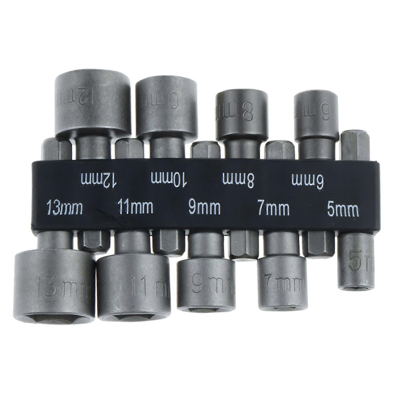 Heat-Treated Nut Driver Set, Quick-Change Socket Bits, Industrial and Home Use