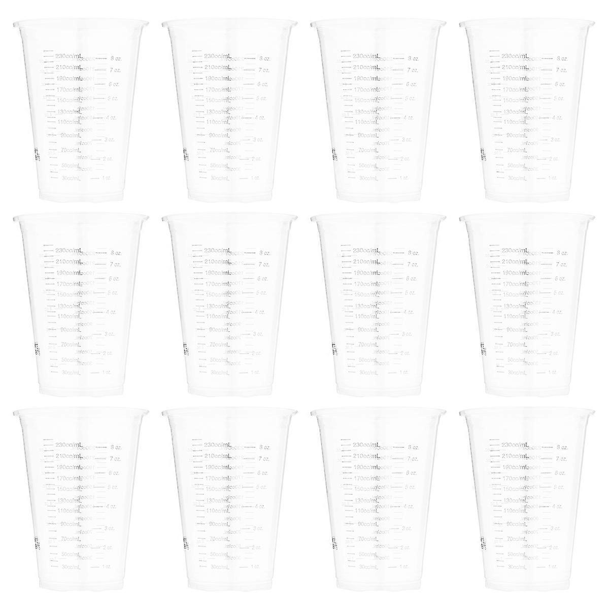 Plastic Measuring Cup Set for Home Use with 12Pcs Scale Cups