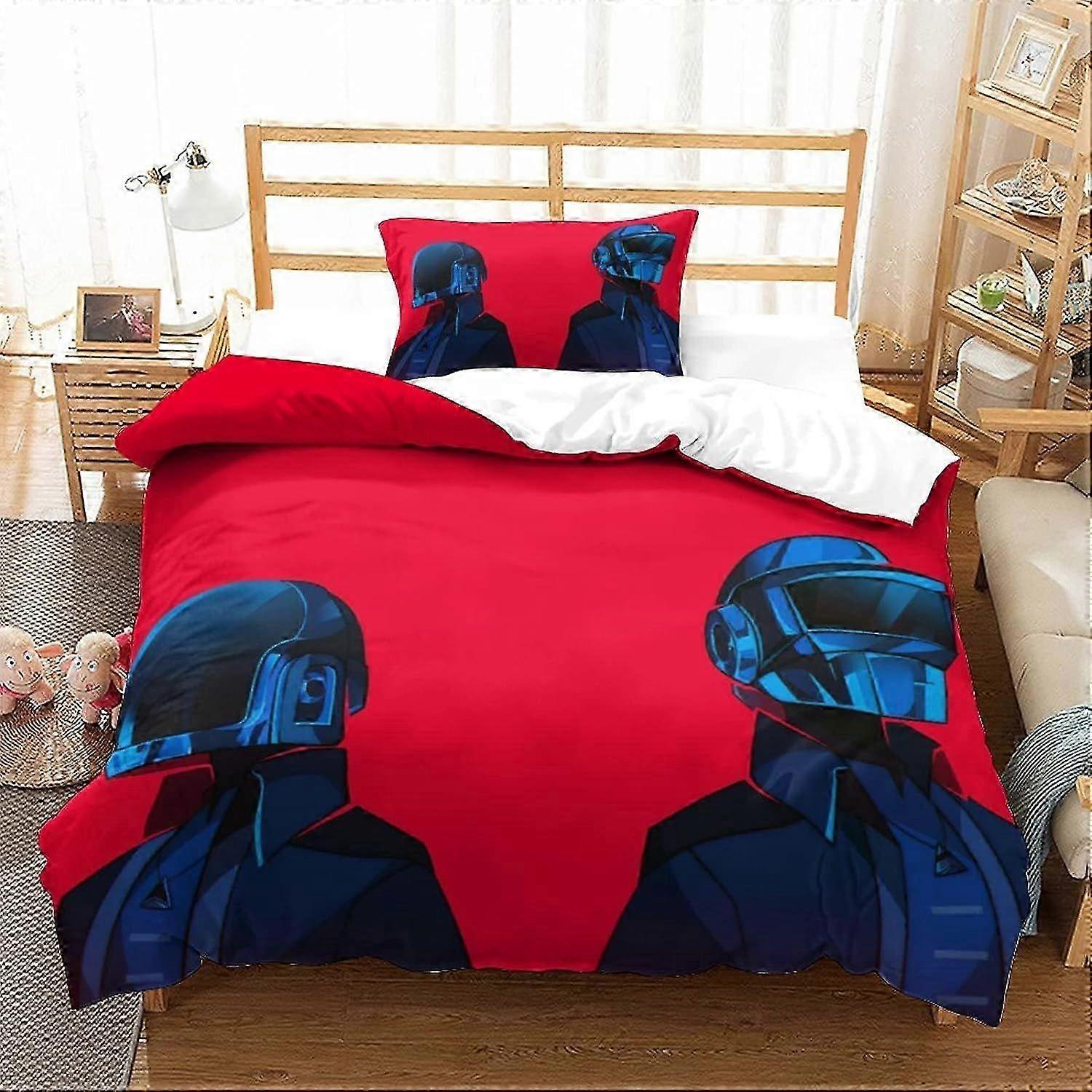 Daft Punk Bedding Set Microfiber Duvet