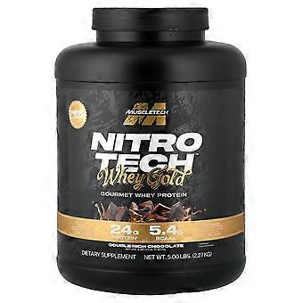 MuscleTech, Nitro-Tech® 100% Whey Gold, podwójnie bogata czekolada, 5 funtów (2,27 kg)
