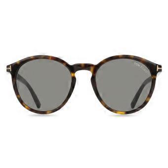 Tom Ford FT1021 ELTON 52A Full Rim Dark Tortoise Men Oval Sunglasses UV3 Original