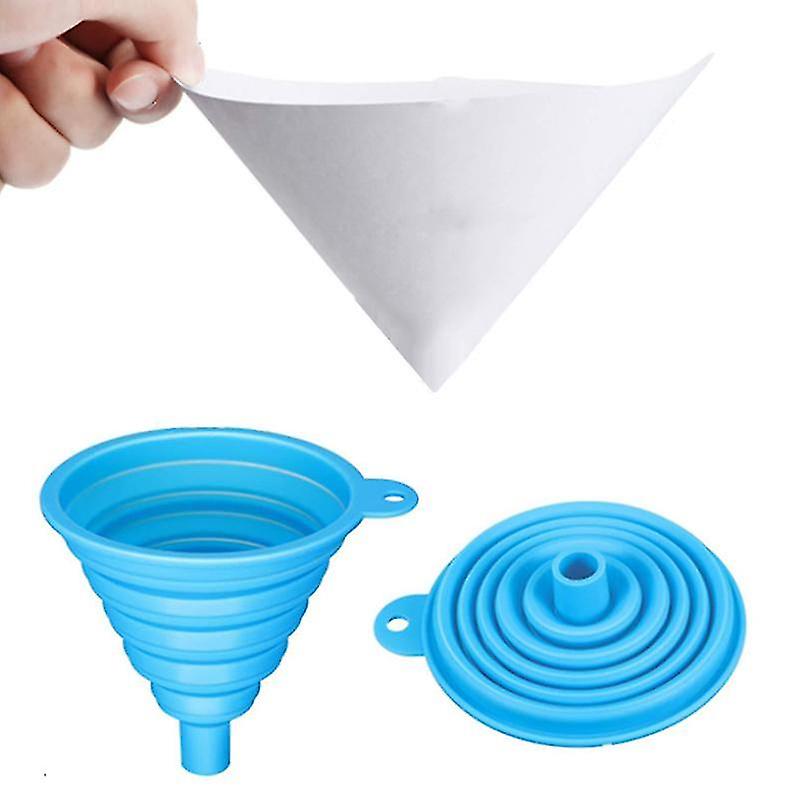 Funnel Set Foldable Funnel Silicone Funnels For Kitchen Home Random Color