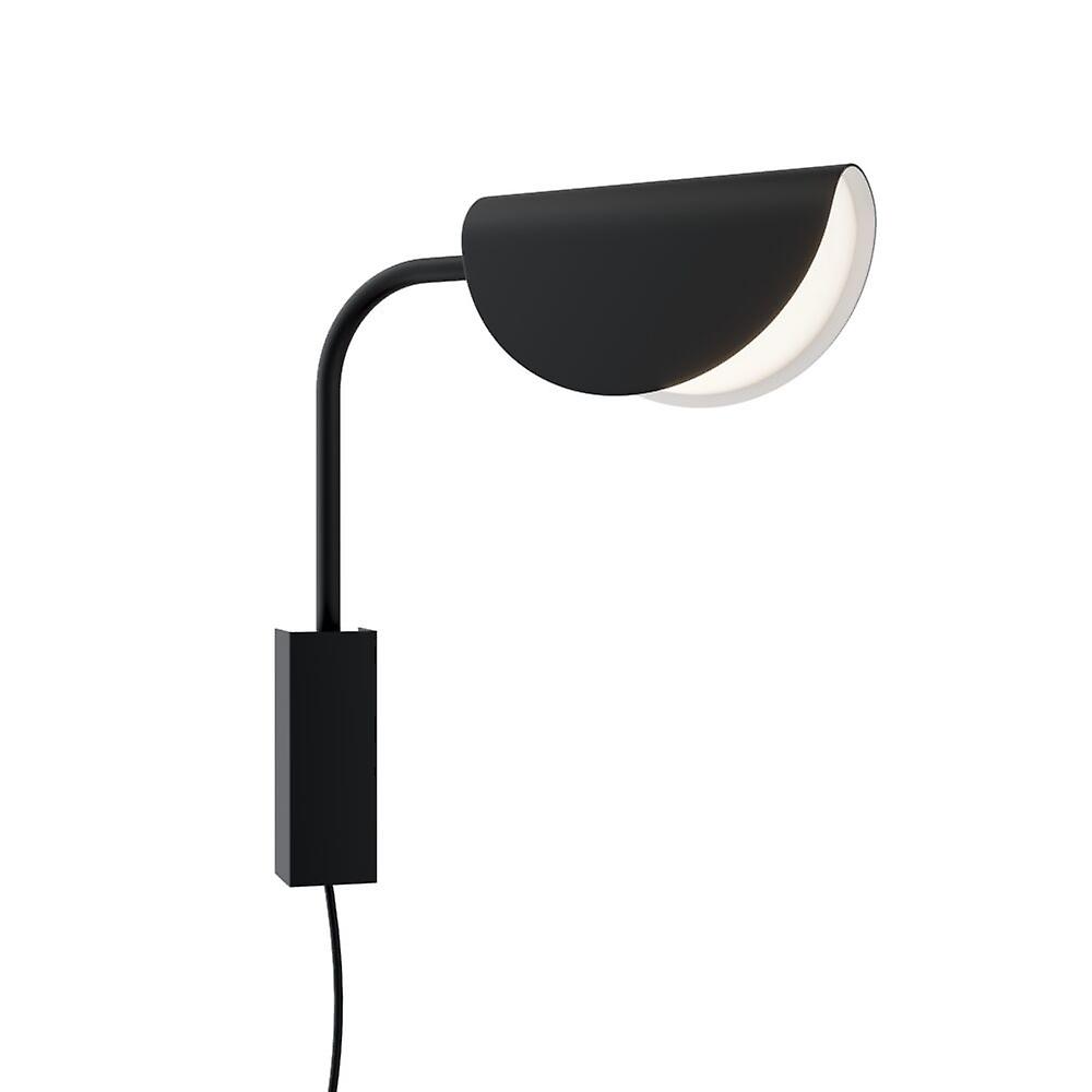 Mollis Modern Wall Lamp Black, Acrylic Shade