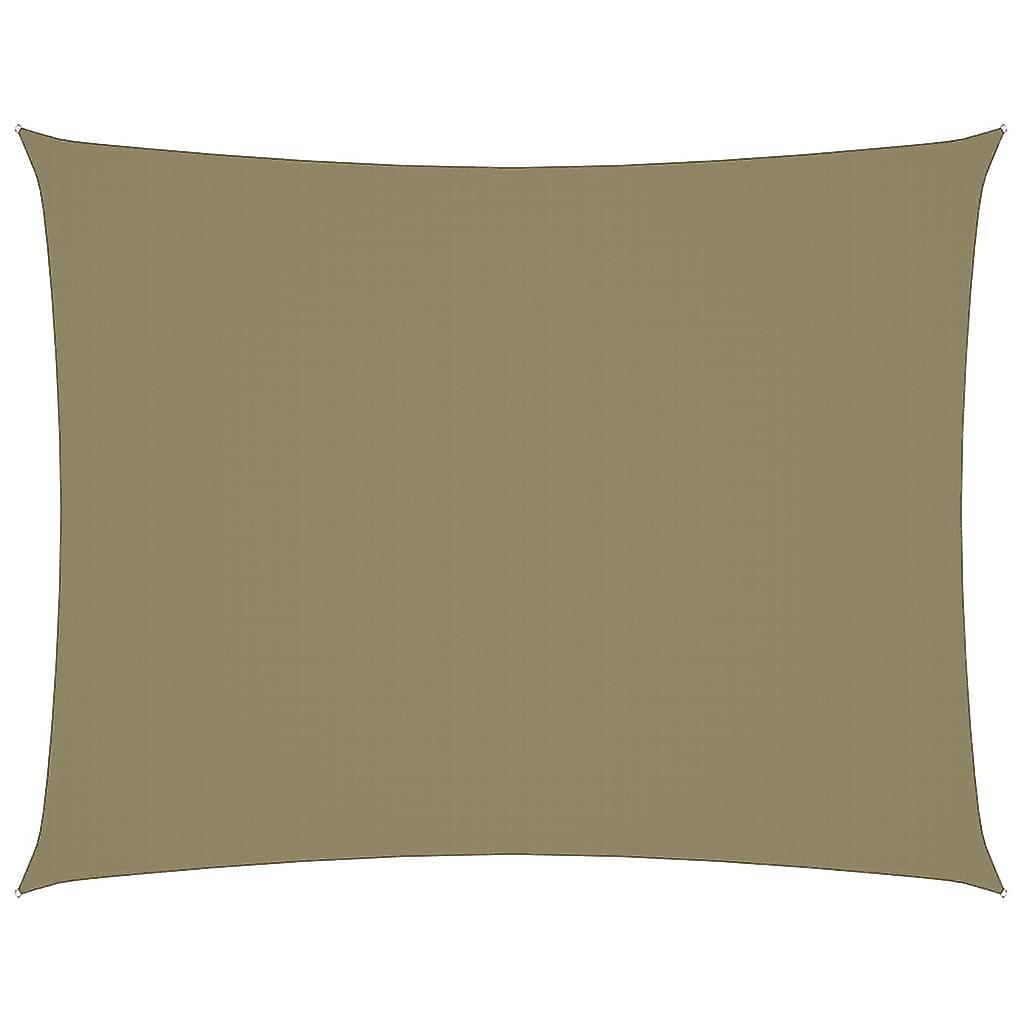 Sunshade Sail Oxford Fabric Rectangular 3.5x5 M Beige