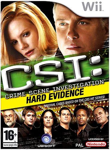CSI Crime Scene Investigation - Hard Evidence (Wii) - PAL - Ny og forseglet