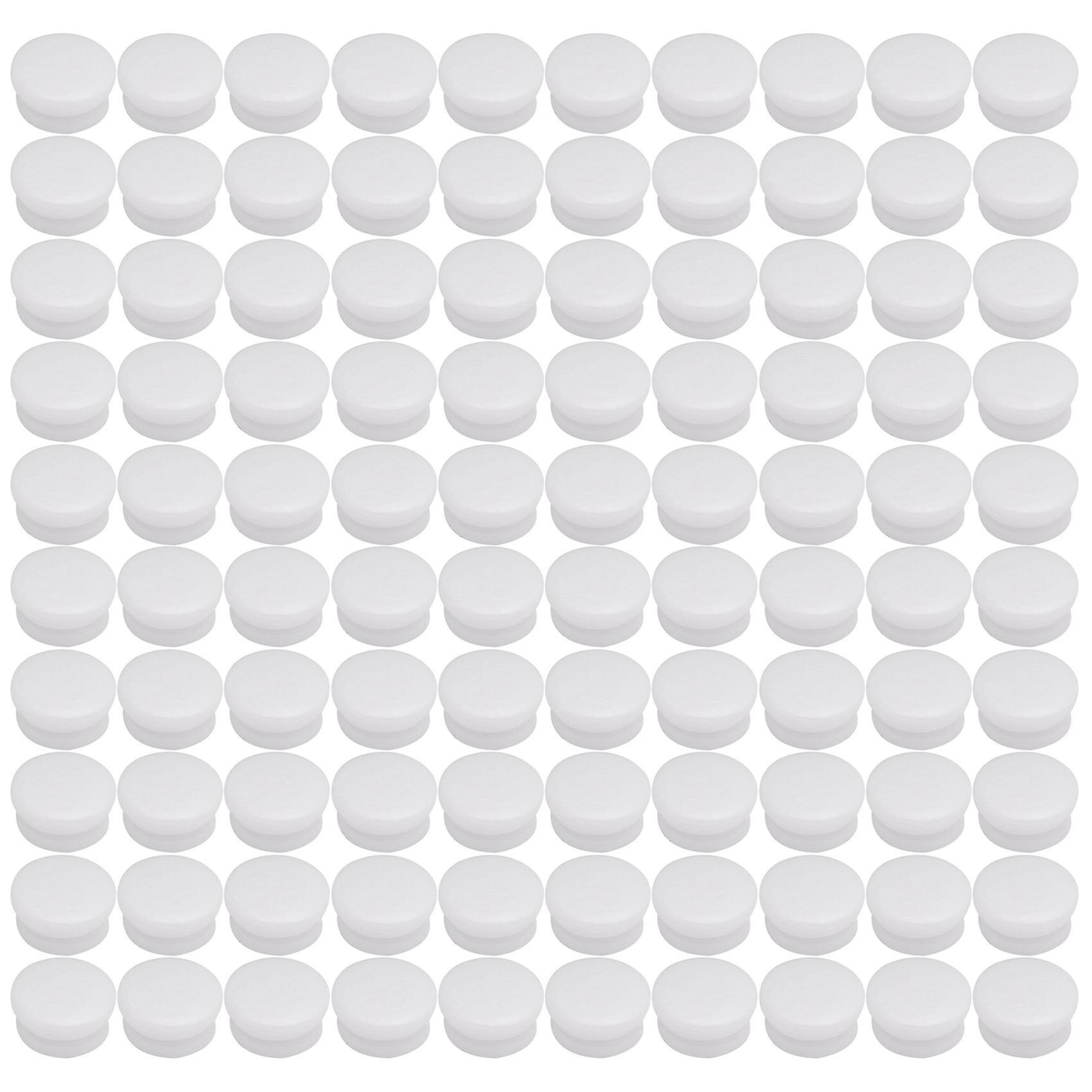 100 stk. T3 trykknapper til utklippsbok-sying, hvite