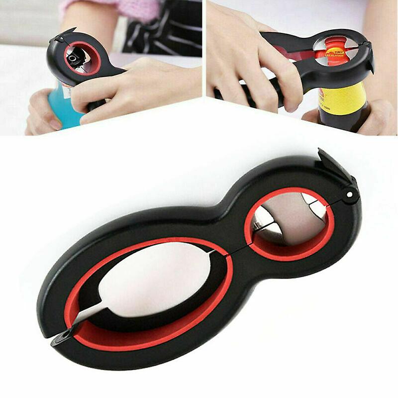 4/5/6 in 1 Bottle Opener Kitchen Jar Can Manual Cap Lid Twist Off Bottle Opener