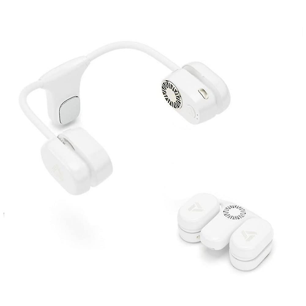 Portable Foldable Bladeless Neck Fans (white)
