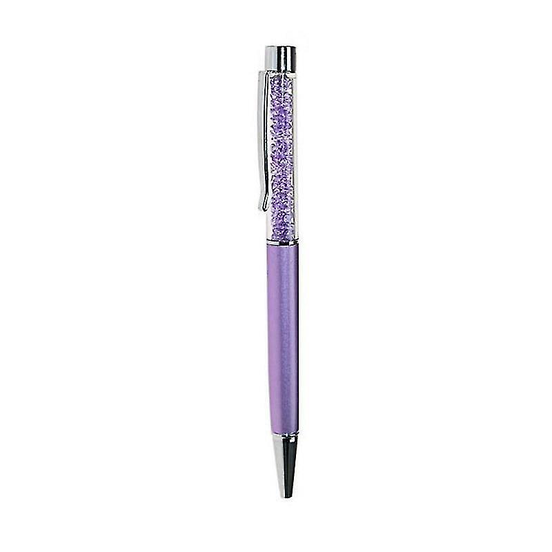 Charm purple Flat Head Crystal Pen