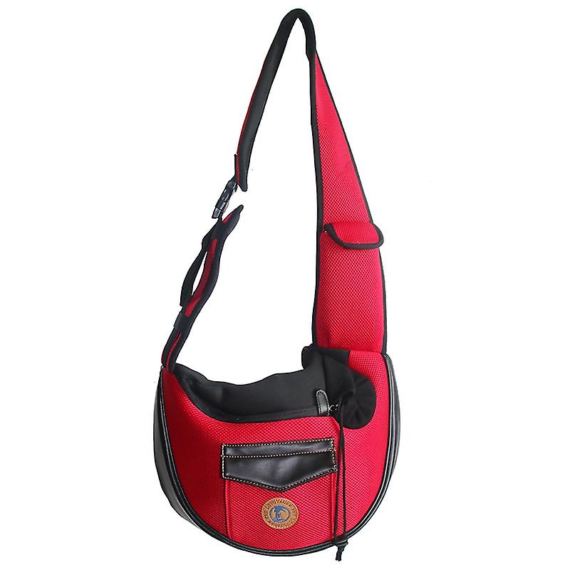Diagonal Small Dog and Cat Trav Bag Summer Mesh Red Red