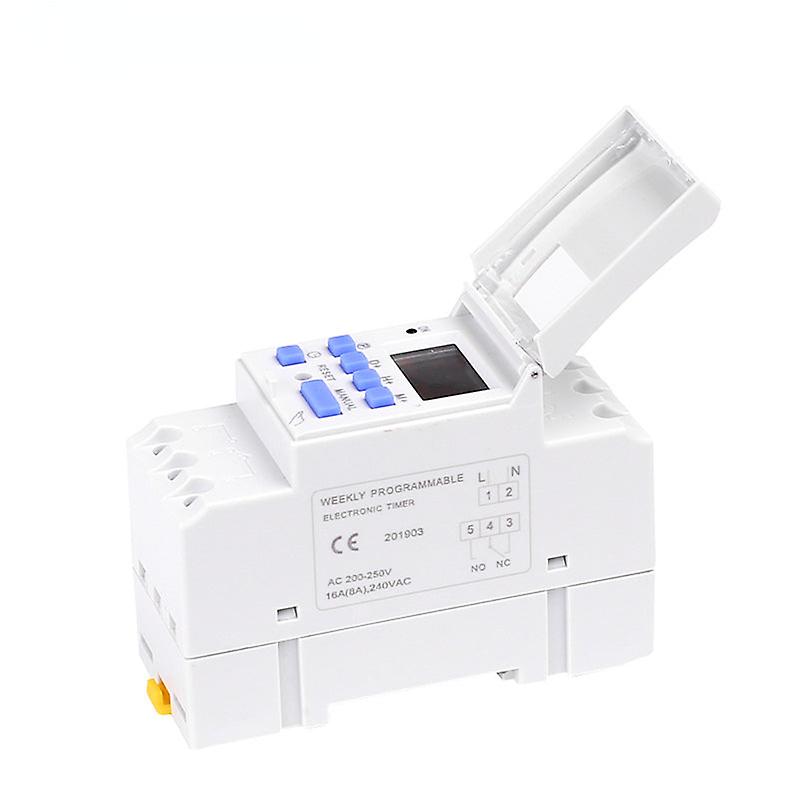 Electronic Weekly 7 Days Programmable Thc15 Ac220/230/240v 30a Digital Lcd Power Timer Programmable Time Switch Relay With Ul Li