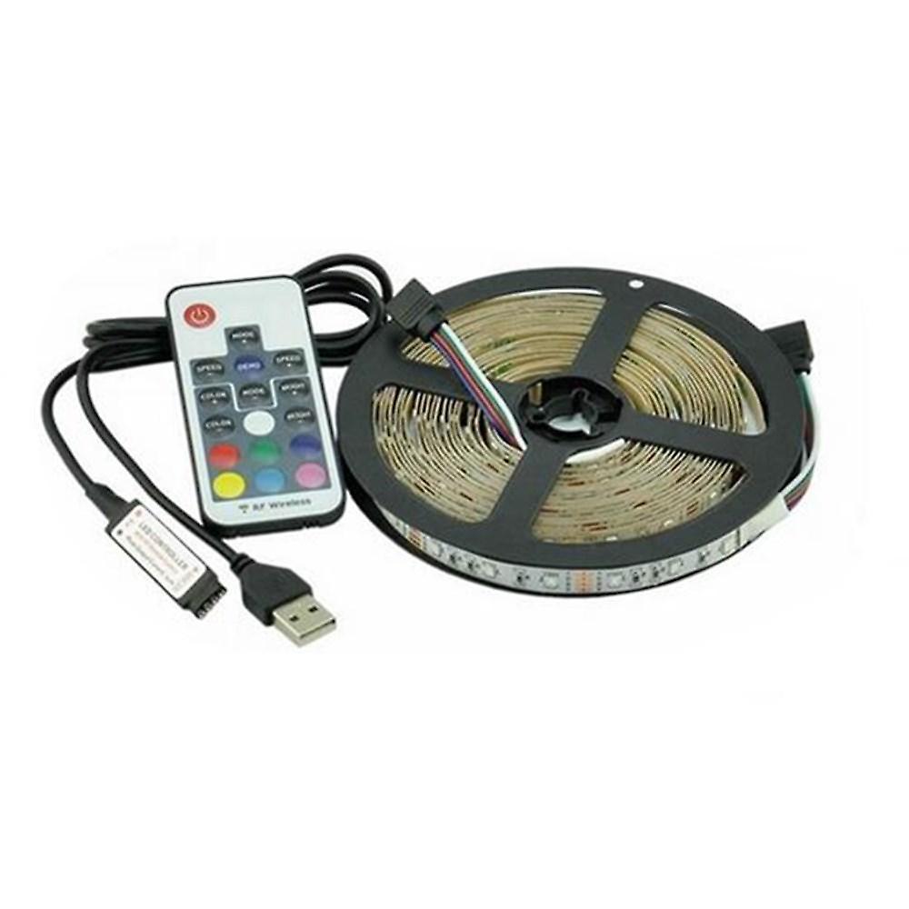 2M 3m 5m Usb Smd 2835 Rgb Tv Backlight Kit With 17-key Rf Remote, Dc5v