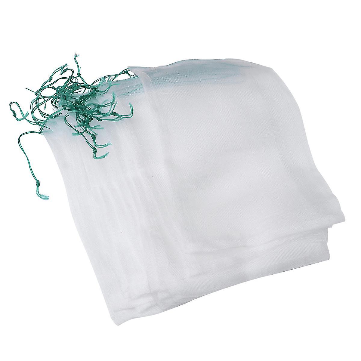 Nylon Mesh Bags Garden Double Drawstring Plant Mosquito Seed Insects Flower Fruit Carrier Bag With Rope