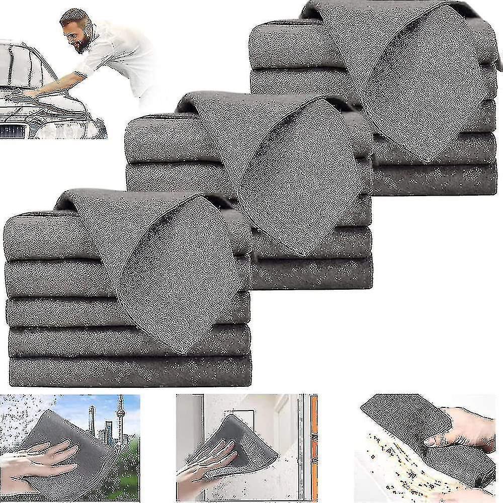 Thickened Magic Cleaning Cloth Microfiber Glass Cleaning Cloth Rags Reusable Cleaning Cloths [free S