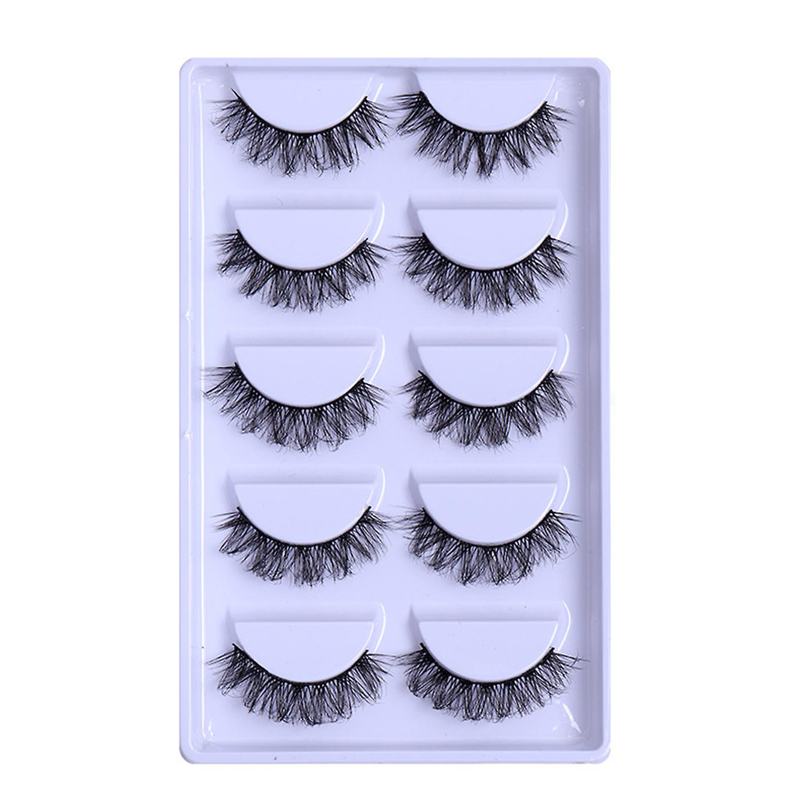 3d Effect Grafting Eyelashes Multilayered Bushy Curling Up Thick Lashes