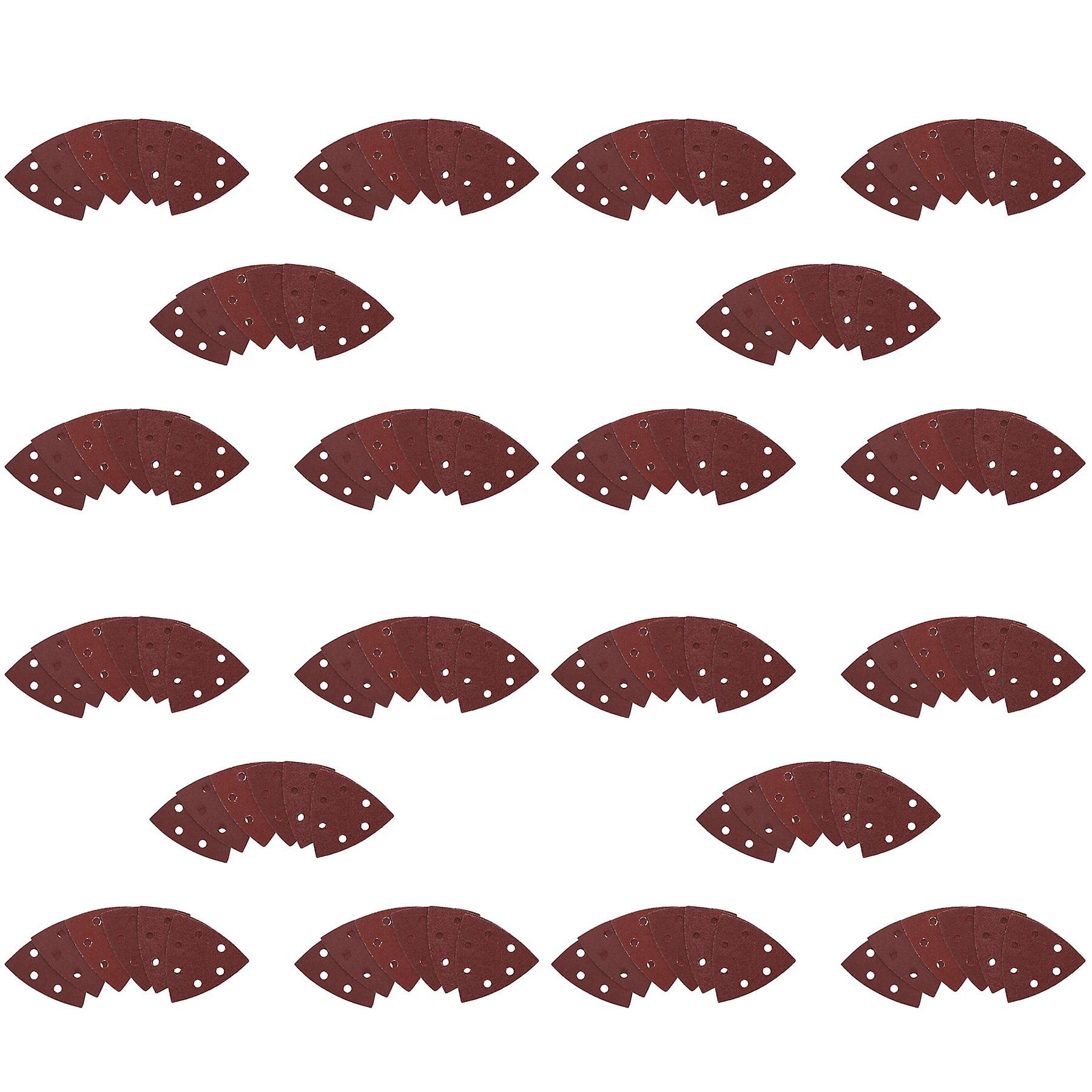 Hook And Loop Delta Sanding Pads Discs 93mm Triangular Mixed Grit 120 Pack