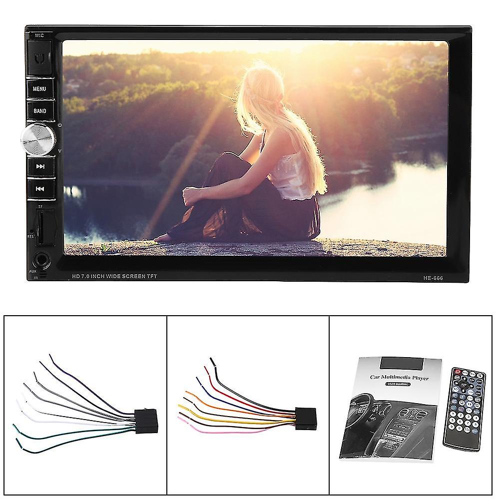 7Inch Double Din Car Multimedia Player Audio Stereo Fm Radio Touch Screen