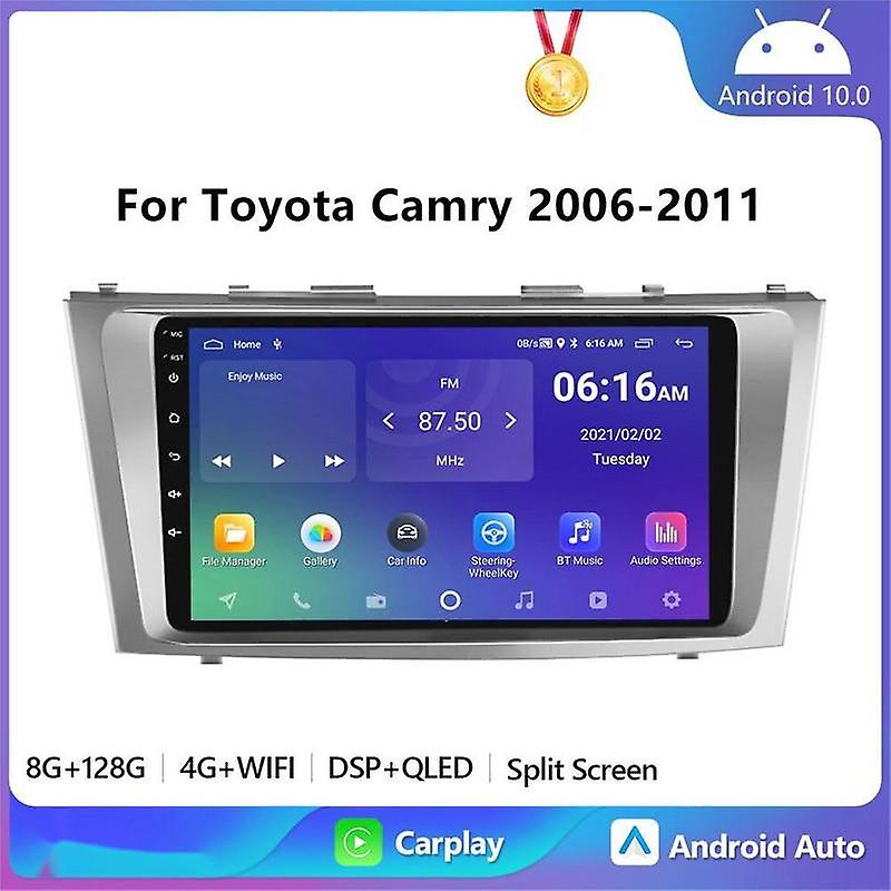 Android10 Car Radio Multimedia Video Player For Toyota Camry 2006-2011 4G+WiFi Carplay Navigation