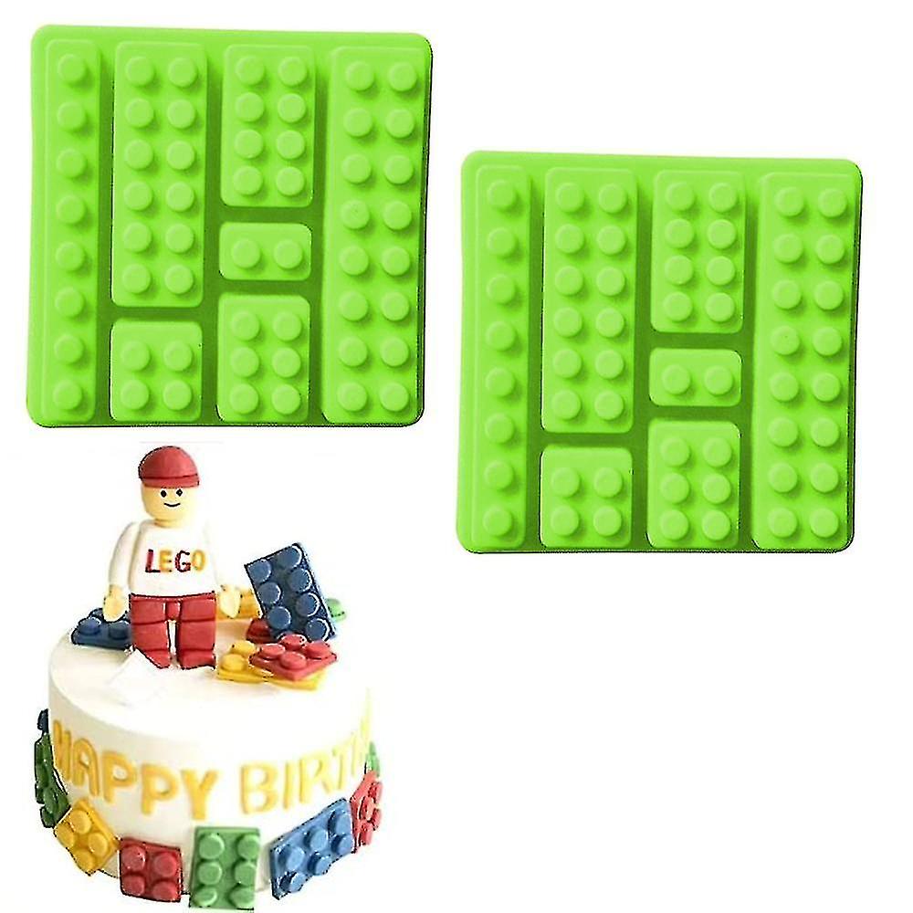 2pcs Building Brick Ice Tray Or Candy Mold