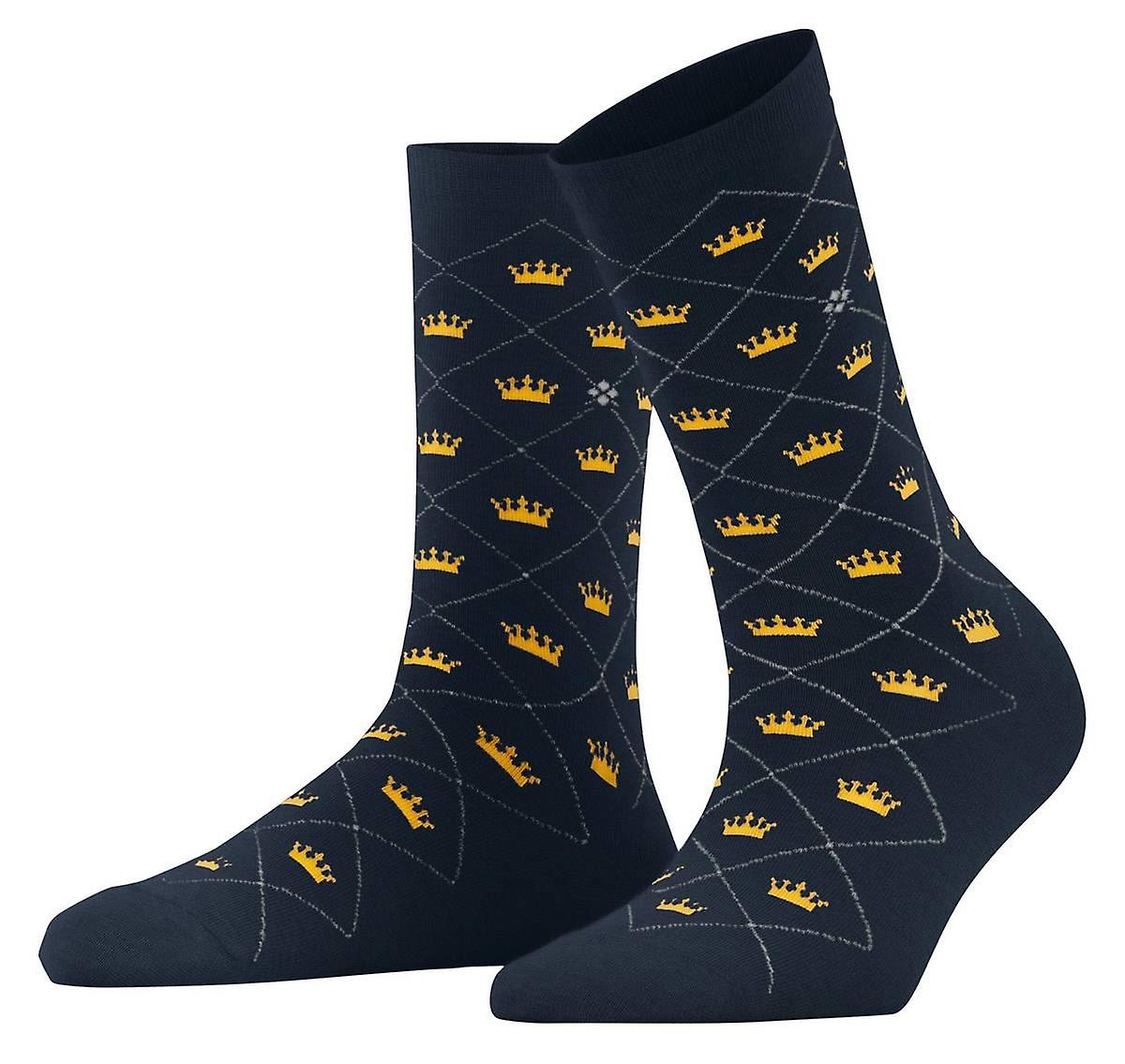 Burlington Crown Socks - Marine Navy