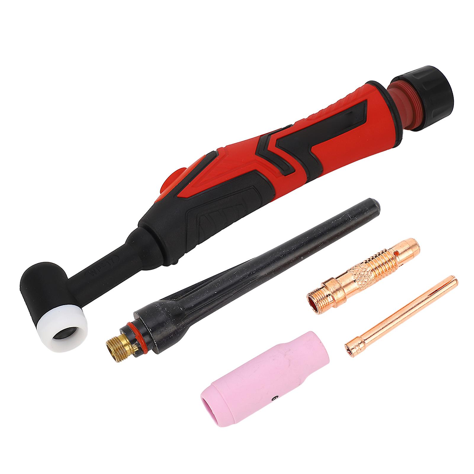 TIG Torch Parts & Consumables, Air Cooled Argon Welding Accessories with Valve Gun Head