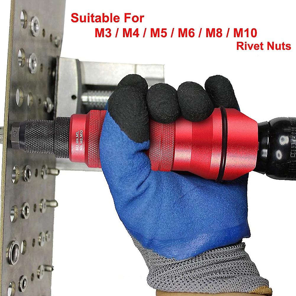 M3~M10 Cordless Electric Rivet Nut tool Converter Insert Nut Tool Rivet Nut Kit
