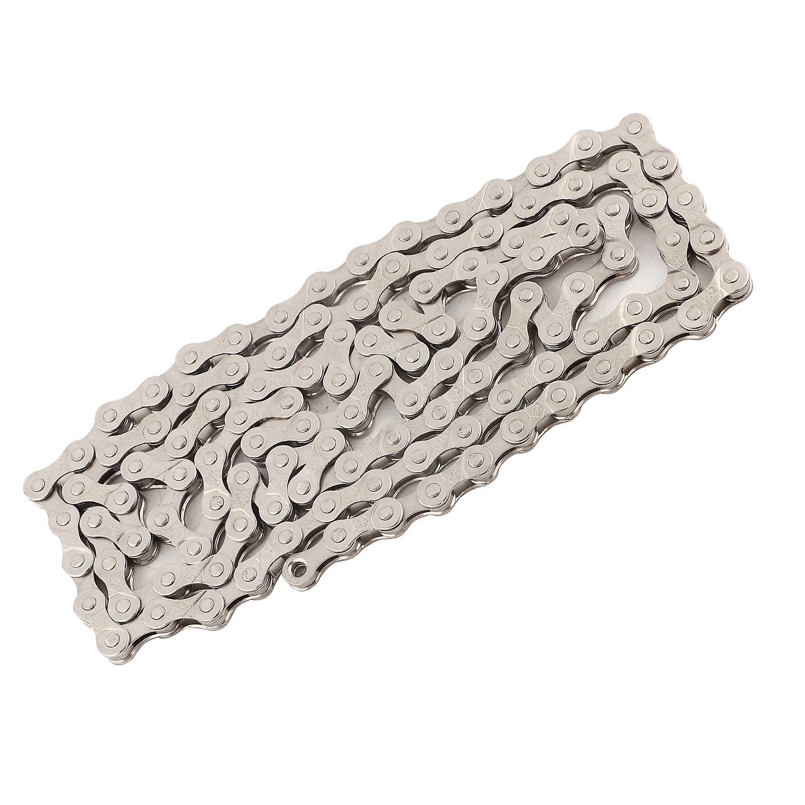 116 Links Bicycle Single Speed Chain Universal Single Speed High Strength Mountain Bike Derailleur Chain argent