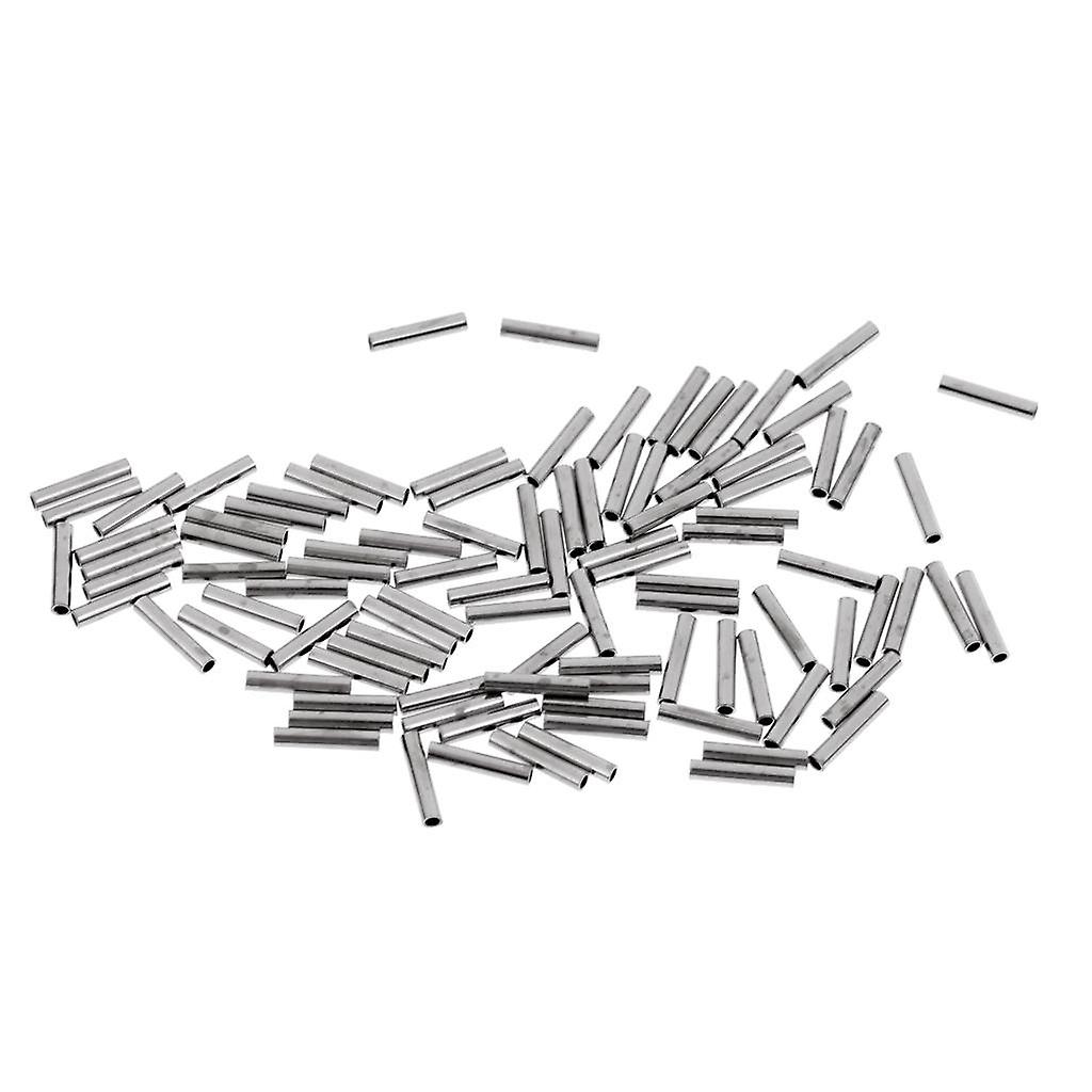 100 Pieces Crimping Loop Sleeve Various Sizes from 1.0mm - 2.0mm 1.0x8mm