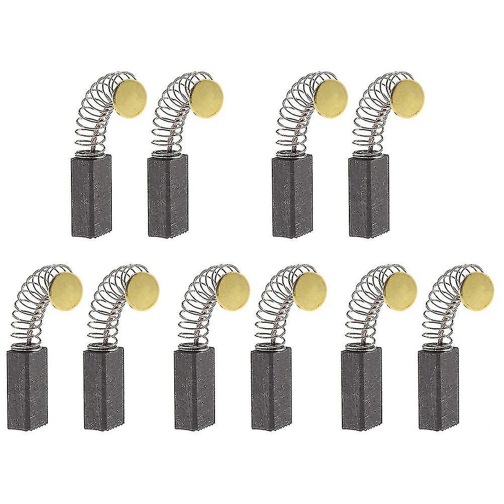 5 Pairs Motor Carbon Brushes 13mm X 8mm X 5mm Universal Power Tool Replacement Parts For Angle Grin (tangling)-YUHAO