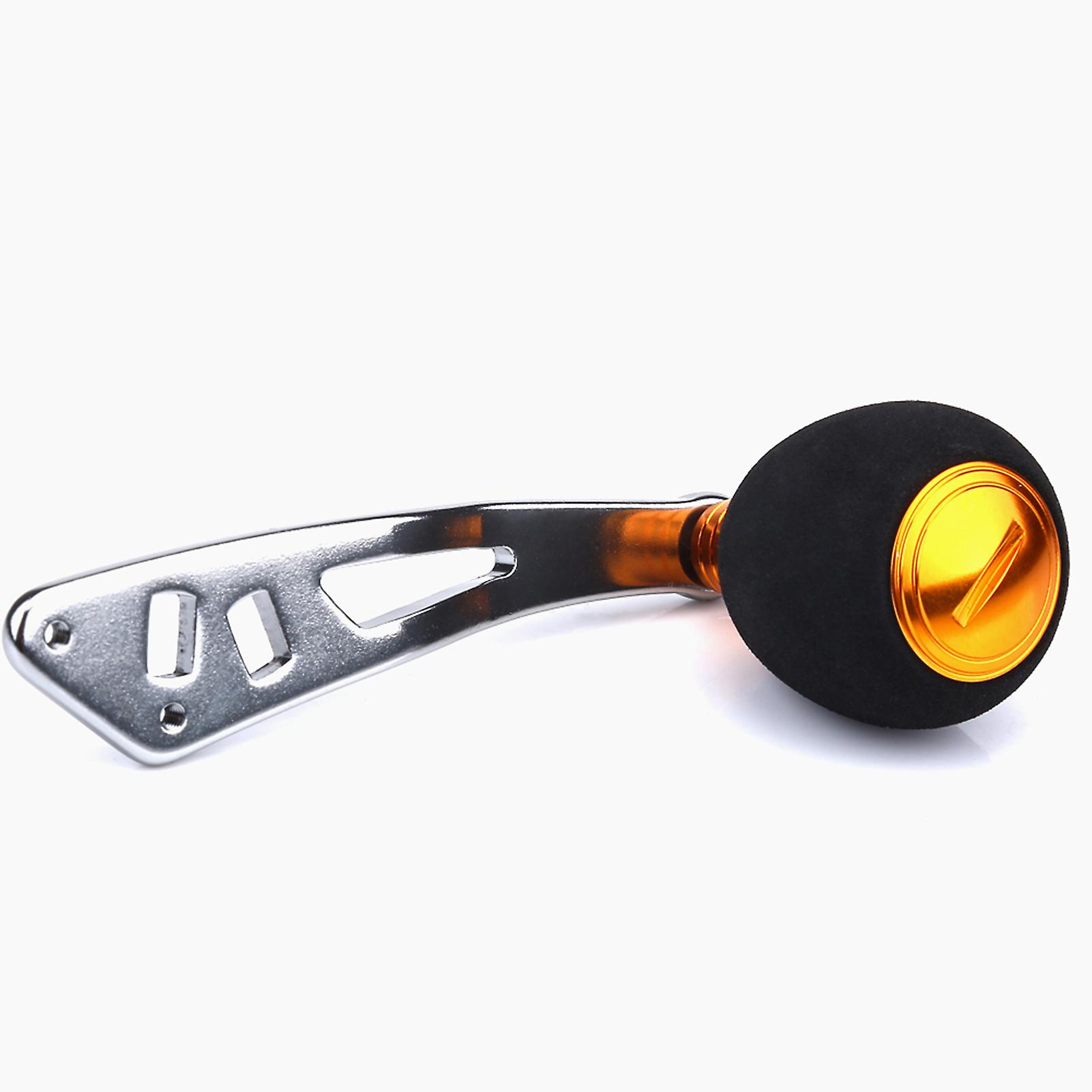 3 Farben Aluminiumknöpfe Angelrollengriff für Baitcasting Tackle Tools (Gold)