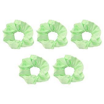 5PCS Femmes Allumer Attaches À Cheveux LED Lumineux Cheveux Chouchous Corde Décorative Couvre-chef Vert