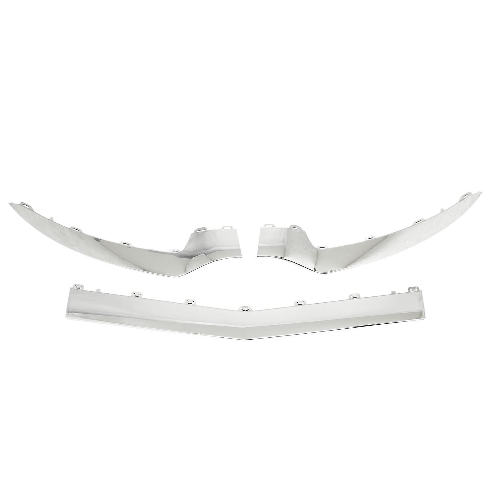3pcs chrome brillant pare-chocs avant garniture inférieure remplacement pour Mercedes-Benz Classe E C207 Coupe AMG Line Facelift 2014-2017
