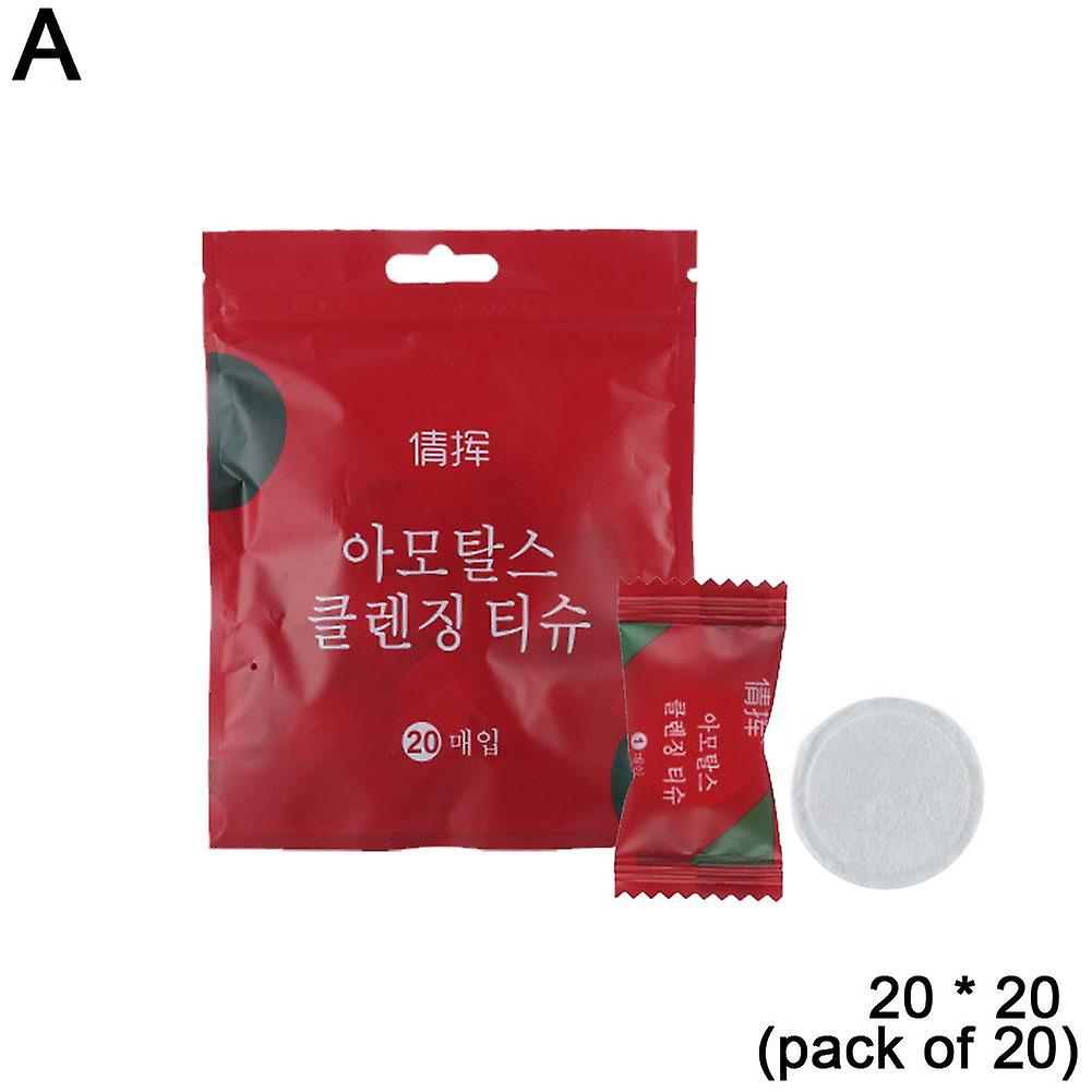 20 Compressed Towel Cotton Travel Candy Size Thickened Small Round/Square Towel