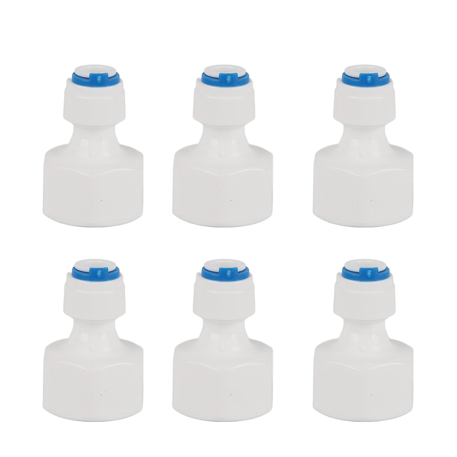 Lot de 6 connecteurs rapides à insertion rapide pour tube OD 1/4" vers femelle 1/2" pour filtre à eau et osmose inverse