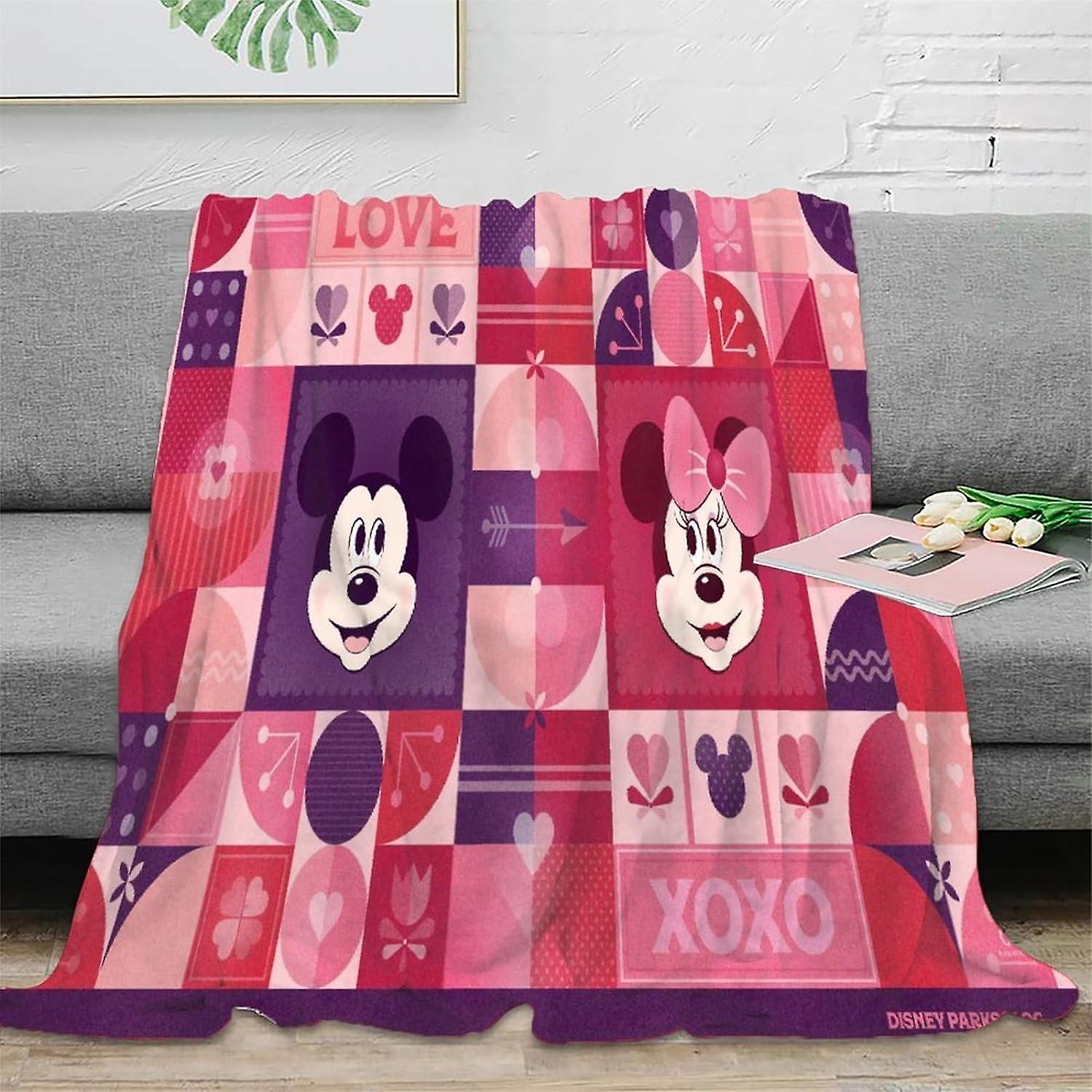 SHAARI Flannel Fleece Bed Blankets,Soft Warm Microfiber Blanket,3D Mickey Mouse Fuzzy Plush Blanket Autumn & Winter Warm Plush Blankets for Bed