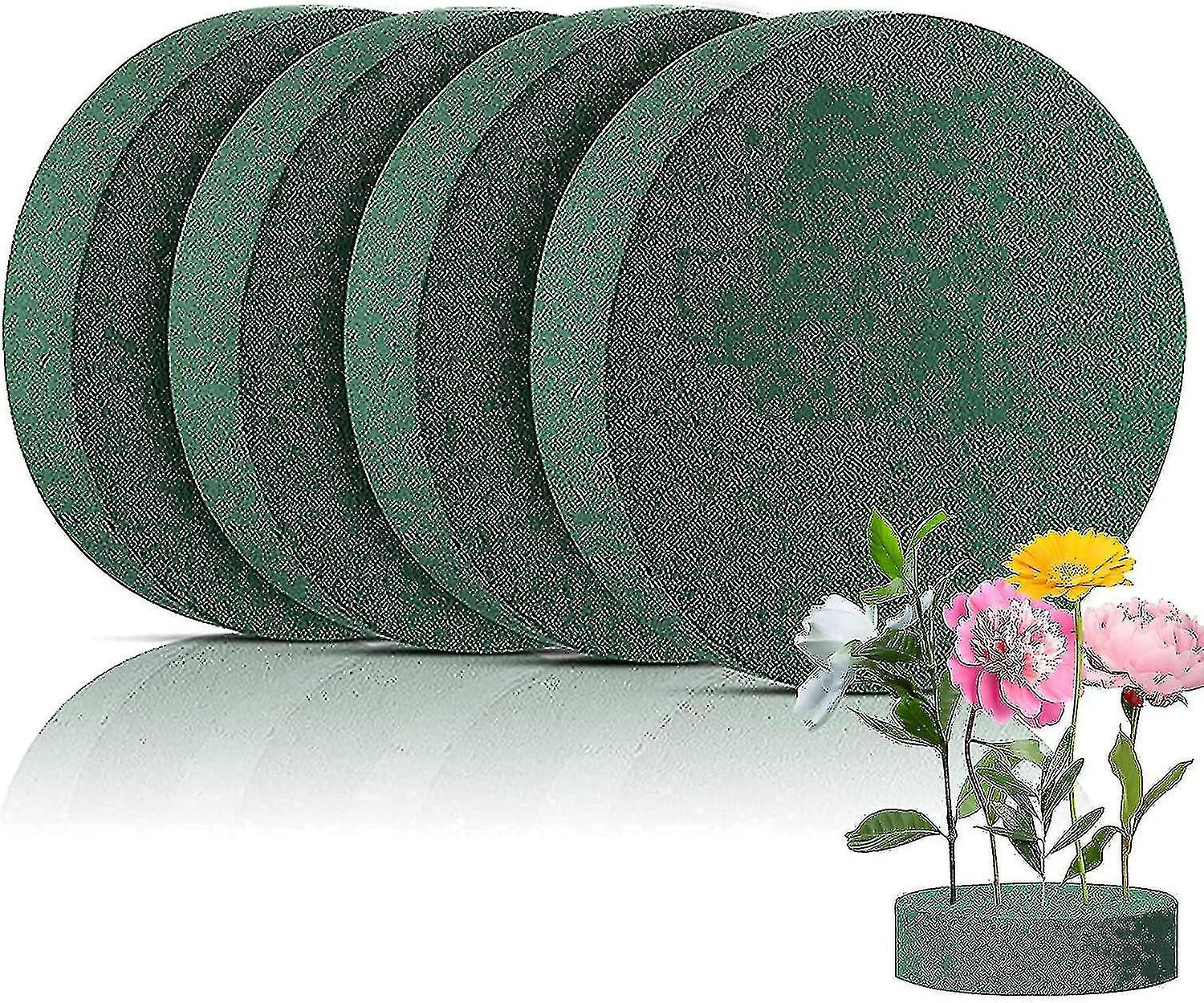 4pcs Floral Foam Block Dry Floral Foam Round For Artificial Flowers Dry Floral Foam Brick Green Floral Foam Sponge Fresh Flower Arrangement B2 GY