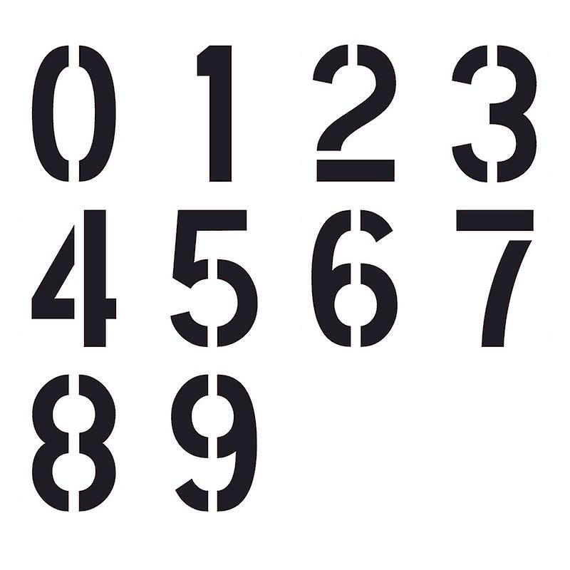INF Stencils with Numbers 0-9
