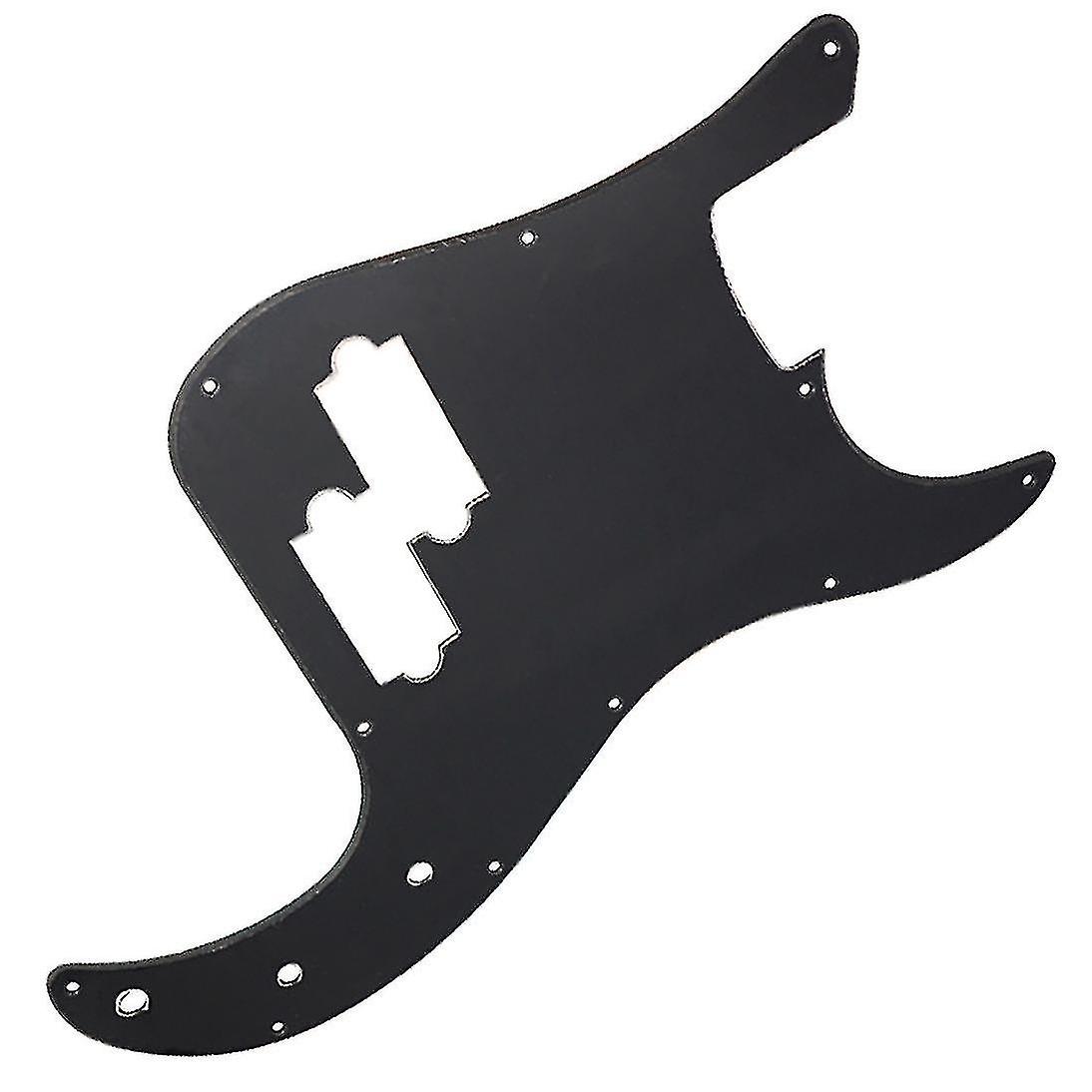 New Single Layer Black 11 Hole Bass Pickguard Scratch Plate Pick Guard Compatible With 4 String Amer