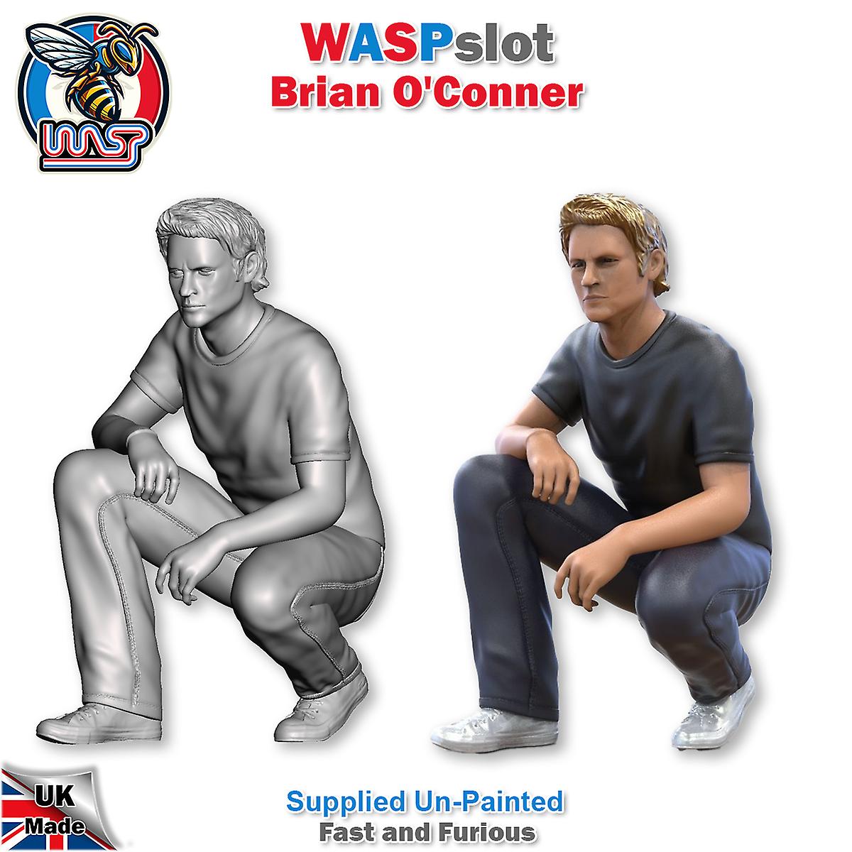 Brian O'Conner Fast and Furious Unpainted Figure 1:24 Scale Wasp BC 24