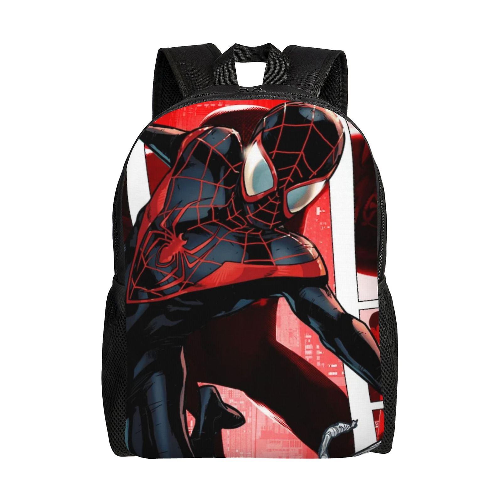 Miles Morales Backpack, Travel Laptop Backpack, Water Resistant College School Computer Bag, Durable