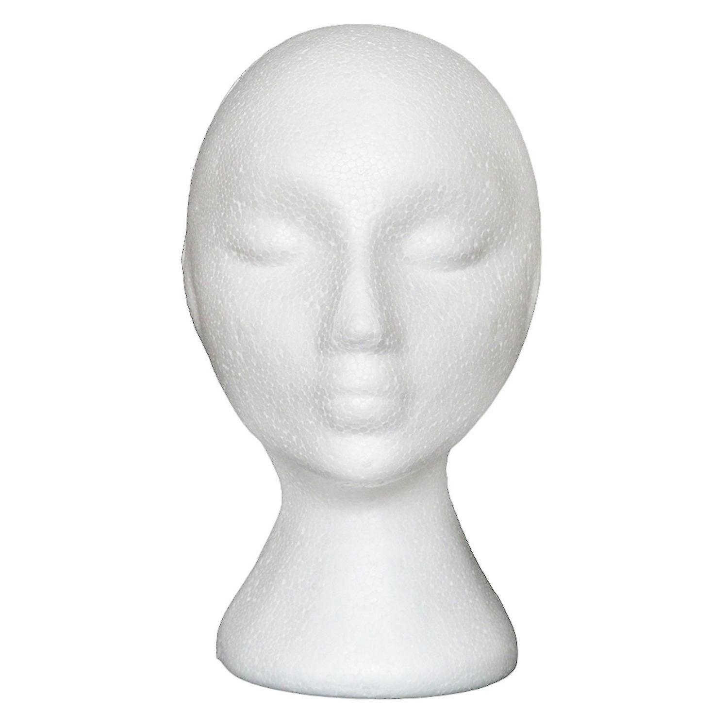Mannequin Head Non-slip Abstract Foam Manikin Head Model Wig Hair Glasses Display Stand for Indoor