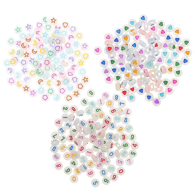300pcs Acrylic Beads