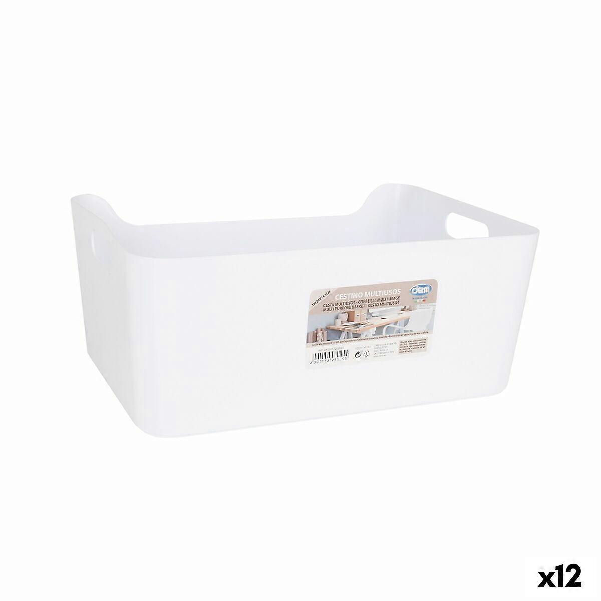 多用途篮子 Dem 白色 33 x 24 x 14.5 厘米（12 个单位）