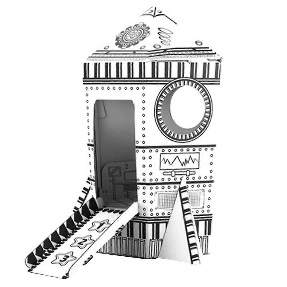 Children's Hand-folding Paper-cut Toys Rockets House Interactive Creative Toys